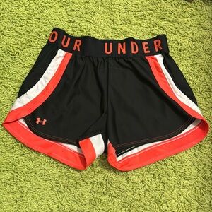 Under Armour Black & Orange Shorts
